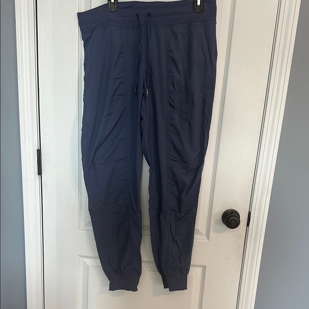 Lululemon dance studio mid-rise cropped pants. Grayish blue